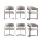 Manhattan Comfort Augusta Dining Chair in Light Grey, 6PK 6-DC094-LG - alternate 8